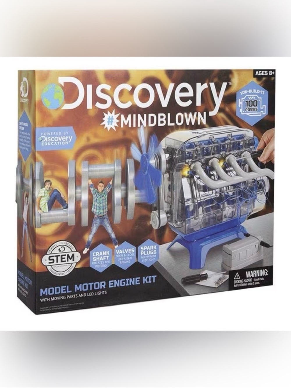 Discovery Mindblown Model Motor Engine Kit - Kids STEM Toy